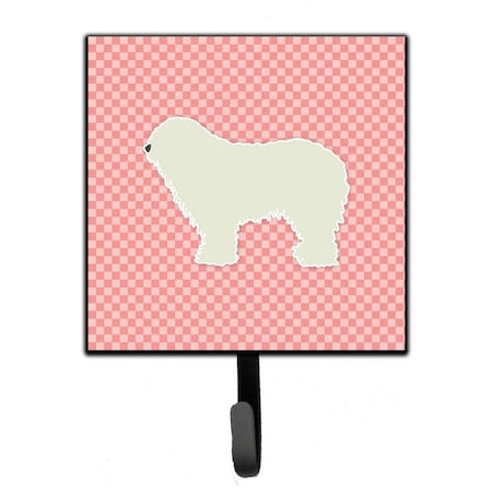 Jensendistributionservices Komondor Checkerboard Pink Leash or Key Holder MI1706651